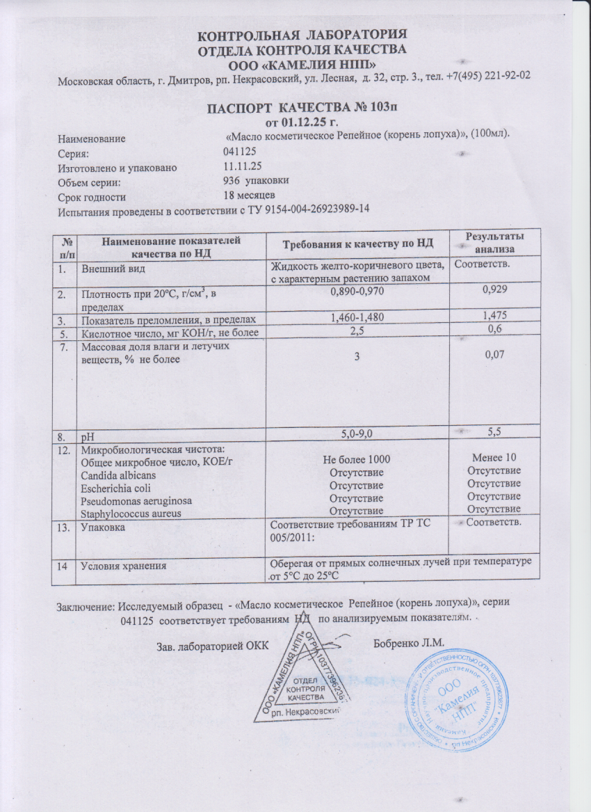 Паспорт №112025